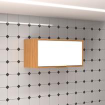 Armário Aéreo Cozinha 70 Cm Domus 1 Porta Nogal/Branco - Hecol Móveis Armário Aéreo Cozinha 70 Cm Domus 1 Porta Nogal/Branco - Hecol Móveis