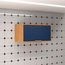 Armário Aéreo Cozinha 70 Cm Domus 1 Porta Nogal/Royal - Hecol Móveis Armário Aéreo Cozinha 70 Cm Domus 1 Porta Nogal/Royal - Hecol Móveis