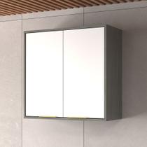 Armário Aéreo Cozinha 70 Cm Domus 2 Portas Silver/Branco - Hecol Móveis Armário Aéreo Cozinha 70 Cm Domus 2 Portas Silver/Branco - Hecol Móveis