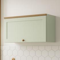 Armário Aéreo Cozinha 70cm Iluminata 100% Mdf 1 Porta Basculante Mint - Genialflex Armário Aéreo Cozinha 70cm Iluminata 100% Mdf 1 Porta Basculante Mint - Genialflex