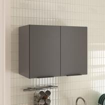 Armário Aéreo Cozinha 70cm Yescasa Cinza/Grafite Armário Aéreo Cozinha 70cm Yescasa Cinza/Grafite