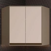 Armário Aéreo Cozinha 79 cm Connect Oblíquo 2 Portas 100% MDF Duna/Cristal - Henn Armário Aéreo Cozinha 79 cm Connect Oblíquo 2 Portas 100% MDF Duna/Cristal - Henn