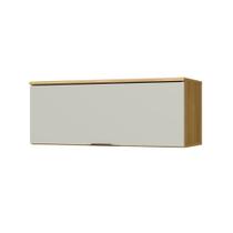 Armário Aéreo Cozinha 80 Cm Copenhague 1 Porta Ipê/Sabbia - Decibal Armário Aéreo Cozinha 80 Cm Copenhague 1 Porta Ipê/Sabbia - Decibal