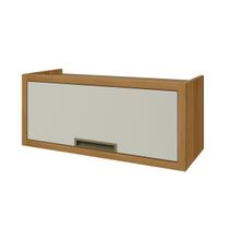 Armário Aéreo Cozinha 80 Cm Imperatriz 1 Porta 100% Mdf Freijó/Off White - Nesher