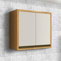 Armário Aéreo Cozinha 80 Cm Tempranillo 2 Portas 100% Mdf Amêndoa/Off White - Rio Doce Armário Aéreo Cozinha 80 Cm Tempranillo 2 Portas 100% Mdf Amêndoa/Off White - Rio Doce