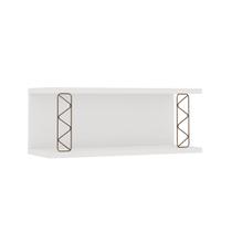 Armário Aéreo Cozinha Aberto 80cm 100% Mdf com Metalon Branco - Genialflex Armário Aéreo Cozinha Aberto 80cm 100% Mdf com Metalon Branco - Genialflex