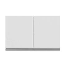Armário Aéreo Cozinha Andréia 2 Portas 80 cm Branco AJL Móveis