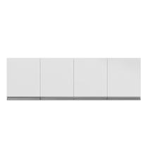 Armário Aéreo Cozinha Andréia 4 Portas 150 cm Branco 1872 AJL Móveis