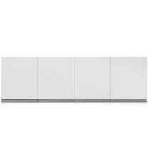 Armário Aéreo Cozinha Andréia 4 Portas 150 cm Branco 1872 AJL Móveis Armário Aéreo Cozinha Andréia 4 Portas 150 cm Branco 1872 AJL Móveis