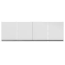 Armário Aéreo Cozinha Andréia 4 Portas 150 cm Branco 1872 AJL Móveis Armário Aéreo Cozinha Andréia 4 Portas 150 cm Branco 1872 AJL Móveis