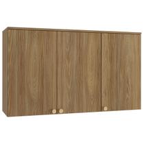 Armário Aéreo Cozinha Botanic 120 Cm 3 Portas Nogueira Fosco - Kappesberg Armário Aéreo Cozinha Botanic 120 Cm 3 Portas Nogueira Fosco - Kappesberg