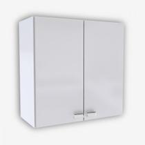 Armário Aéreo Cozinha Carol 2 Portas Branco Brilho Batrol