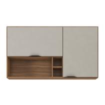 Armário Aéreo Cozinha Firenze 120cm 2 Portas Amêndola/Nude - Demóbile Armário Aéreo Cozinha Firenze 120cm 2 Portas Amêndola/Nude - Demóbile