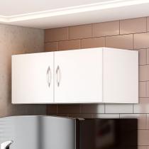 Armário Aéreo Cozinha Geladeira Sumara 74cm com 02 Portas Branco - Desk Design