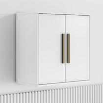 Armário Aéreo Cozinha Lorena 2 Portas 1 Prateleira Branco - Kaiki Móveis