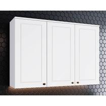 Armário Aéreo Cozinha Modulado Americana 3 Portas Branco - Henn