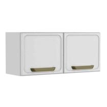 Armário Aéreo Cozinha Modulado Bella c/ 2 Portas 80cm Branco - Bertolini Armário Aéreo Cozinha Modulado Bella c/ 2 Portas 80cm Branco - Bertolini