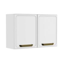 Armário Aéreo Cozinha Modulado Bella c/ 2 Portas 80cm Branco - Bertolini Armário Aéreo Cozinha Modulado Bella c/ 2 Portas 80cm Branco - Bertolini