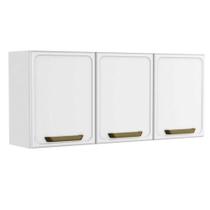 Armário Aéreo Cozinha Modulado Bella c/ 3 Portas 120cm Branco - Bertolini Armário Aéreo Cozinha Modulado Bella c/ 3 Portas 120cm Branco - Bertolini