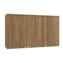 Armário Aéreo Cozinha Modulado Botanic M634 c/ 3 Portas Nogueira - Kappesberg Armário Aéreo Cozinha Modulado Botanic M634 c/ 3 Portas Nogueira - Kappesberg