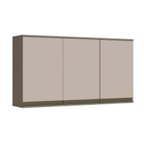 Armário Aéreo Cozinha Modulado Connect c/ 3 Portas Duna/Cristal - Henn