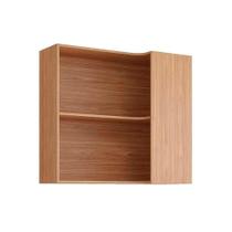 Armário Aéreo Cozinha Modulado Divina Canto Reto c/ 2 Nichos 92cm Freijo - Cinamomo - MGM