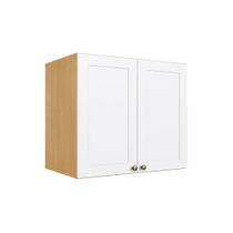 Armário Aéreo Cozinha Modulado Infinity c/ 2 Portas 70cm Savana/Branco - Genialflex