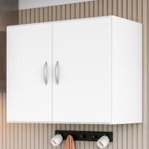 Armário Aéreo Cozinha Multiuso Laguna 70cm com 02 Portas Branco - Desk Design