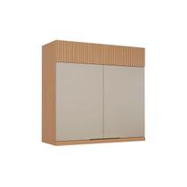 Armário Aéreo Cozinha Nesher Realeza 2 Porta 80cm Carvalho/Greice Armário Aéreo Cozinha Nesher Realeza 2 Porta 80cm Carvalho/Greice