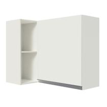 Armário Aéreo De Canto 100% Mdf Com Adega Branco Smart Madesa Branco