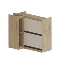 Armário Aéreo de Canto 2 Portas 2 Nichos Moderna Bertolini Armário Aéreo de Canto 2 Portas 2 Nichos Moderna Bertolini