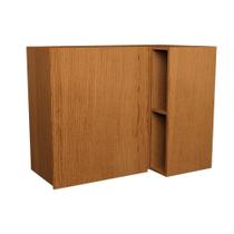 Armário Aéreo de Canto de Cozinha Herval Denver, 1 Porta, Freijó Rocks Ripado, 92 cm