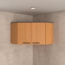 Armário Aéreo de Canto Obliquo 2 Portas Angelin - Flora Móveis Sul