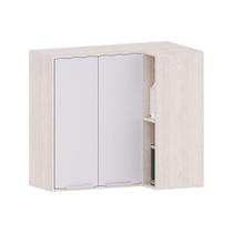 Armário Aéreo De Canto Reto 95cm 2 Portas Art Luciane Móveis Pátina-cinza Cristal Armário Aéreo De Canto Reto 95cm 2 Portas Art Luciane Móveis Pátina-cinza Cristal