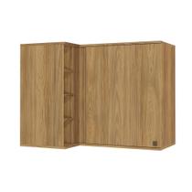 Armário Aéreo De Canto Reto Celeste Mdf 1 Porta 4 Nichos Armário Aéreo De Canto Reto Celeste Mdf 1 Porta 4 Nichos