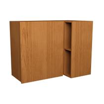 Armário Aéreo de Canto Reto de Cozinha Herval Denver, 1 Porta, Freijó Rocks, 92 cm