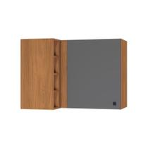 Armário Aéreo De Canto Reto Kappesberg Pixel 1 Porta 4 Nichos Canela Cinza Sagrado 98cm Armário Aéreo De Canto Reto Kappesberg Pixel 1 Porta 4 Nichos Canela Cinza Sagrado 98cm