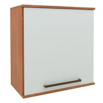 Armário Aéreo De Cozinha 1 Porta 0,60m Grécia Madeirado/off White Armário Aéreo De Cozinha 1 Porta 0,60m Grécia Madeirado/off White