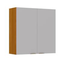 Armário Aéreo De Cozinha 100% Mdf 2 Portas 0,80m Lais Madeirado / Fendi Armário Aéreo De Cozinha 100% Mdf 2 Portas 0,80m Lais Madeirado / Fendi