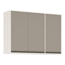 Armário Aéreo De Cozinha 120cm 3 Portas 5 Prateleiras Linea Armário Aéreo De Cozinha 120cm 3 Portas 5 Prateleiras Linea
