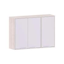Armário Aéreo De Cozinha 120cm 3 Portas Art Luciane Móveis Pátina-cinza Cristal Armário Aéreo De Cozinha 120cm 3 Portas Art Luciane Móveis Pátina-cinza Cristal