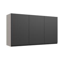 Armário Aéreo de Cozinha 120cm 3 Portas Cinza/Fumê/Grafite Armário Aéreo de Cozinha 120cm 3 Portas Cinza/Fumê/Grafite
