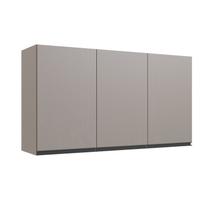 Armário Aéreo de Cozinha 120cm 3 Portas Cinza/Fumê Armário Aéreo de Cozinha 120cm 3 Portas Cinza/Fumê
