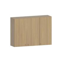 Armário Aéreo De Cozinha 120cm 3 Portas Classic Luciane Móve Freijó/freijó Brasil Armário Aéreo De Cozinha 120cm 3 Portas Classic Luciane Móve Freijó/freijó Brasil
