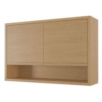 Armário Aéreo De Cozinha 1,20m 2 Portas E Nicho 100% Mdf Cléo Madeirado Nesher Madeirado Armário Aéreo De Cozinha 1,20m 2 Portas E Nicho 100% Mdf Cléo Madeirado Nesher Madeirado