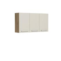 Armário Aéreo de Cozinha 3 Portas Samba Branco Bertolini Armário Aéreo de Cozinha 3 Portas Samba Branco Bertolini