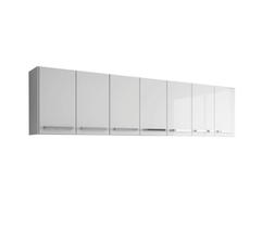 Armario Aereo de Cozinha 7 Portas Branco Bangladesh Casa Mobilia