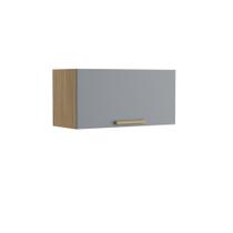 Armário Aéreo de Cozinha 70 cm 1 Porta Basculante Axé Cinza