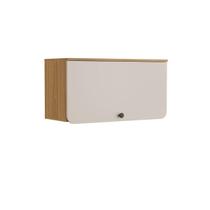 Armário Aéreo de Cozinha 80 cm 1 Porta Serena Lunar/Carvalho