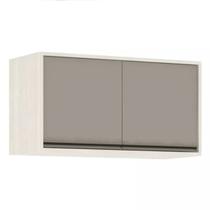 Armário Aéreo de Cozinha 80 cm 2 Portas de abrir Linea Luciane Móveis Armário Aéreo de Cozinha 80 cm 2 Portas de abrir Linea Luciane Móveis